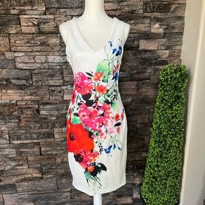 Premier Vibrant Floral Midi Dress